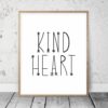 Kind Heart Fierce Mind Brave Spirit Nursery Quotes,Kids Wall Print,Boys Wall Art