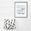 Little Boys Should Never Be Sent to Bed Printable, Peter Pan Quote Bedroom