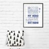Brother Sign Gift,Boys Room Decor,Brother Quotes,Nursery Wall Art Home Decor