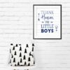 Thank Heaven For Little Boys,Room Decor, Boys Nursery Wall Art Boys Quote