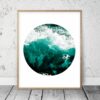 Water Photography,Aquamarine Art, Water Art,Surf Wall Decor,Home Decor Print