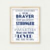 Always Remember You Are Braver,Winnie the Pooh,Nursery Wall Art Home Decor