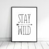 Stay Wild Print, Kids Room Decor, Nursery Printable Art, Wild One BirthdayDecor