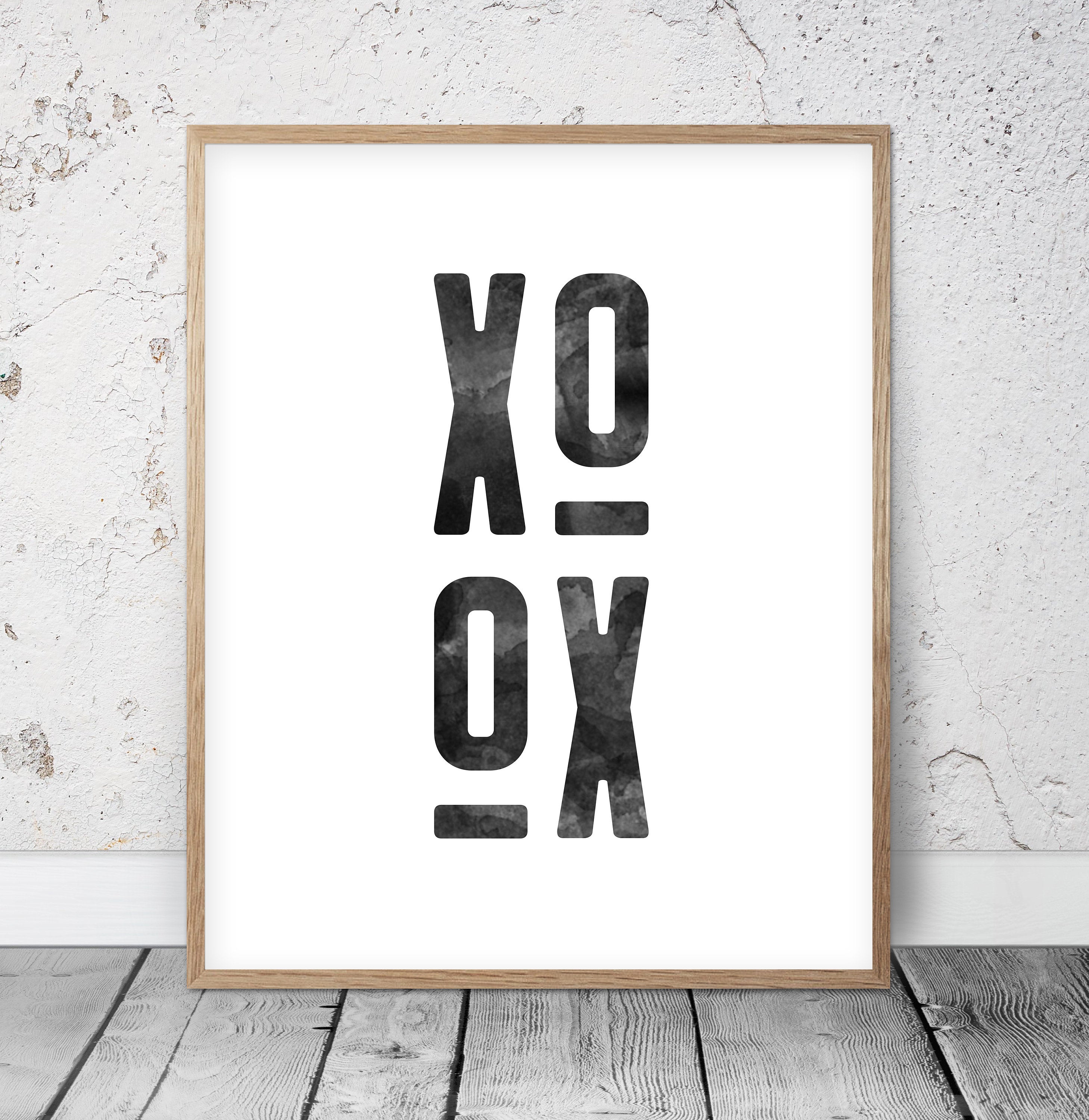 XO, XOXO Print Poster, Modern Office Art, Wall Art, Room Wall Art Decor