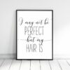 Motivational Poster Funny I May Not Be Perfect, Girl Quotes Room Decor