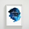 Shine Like The Stars, Nursery Wall Art, Girls Room Decor, Dorm Room Decor