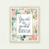 You Are Our Greatest Adventure, , Girls Nursery Print Wall Art, Girls Room Decor