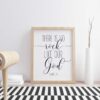 There Is No Rock Like Our God, 1 Samuel 2:2, Scripture Print, Bible Verse Prints,Kids Room Decor