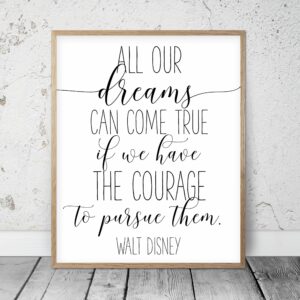 All Our Dreams Can Come True, If We Have the Courage, Nursery Wall Art