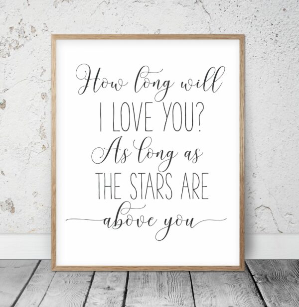 How Long Will I Love You, Ellie Goulding First Dance Lyrics Printable, Art Wall