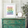 You Are Brave, You Are Strong, You Are Loved By God, Girls Nursery Wall Art