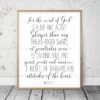 For The World Of God Is Alive And Active, Hebrews 4:12, Printable Bible Verses, Scripture Wall Art