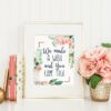 We Made A Wish And You Came True Printable Nursery Wall Art,Floral Watercolor