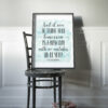 Isn't It Nice To Think That Tomorrow Is A New Day, Inspirational Wall Art Print