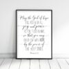 May the God of hope fill you, Romans 15:13, Bible Verse Printable Wall Art, Scripture Prints