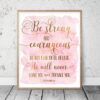 Be Strong And Courageous, Deuteronomy 31:6, Bible Verse Printable Wall Art
