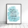 Mightier Than The Waves, Psalm 93:4, Bible Verse Printable Wall Art, Christian Gifts, Nursery Quotes