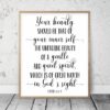 Your Beauty Should Be That, 1 Peter 3 3-4, Bible Verse Printable Wall Art, Nursery Bible Quotes