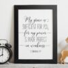 My Grace Is Sufficient For You, 2 Corinthians 12:9, Bible Verse Printable Wall Art