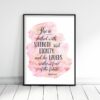 She Is Clothed In Strength And Dignity, Proverbs 31:25, Bible Verse Printable Wall Art