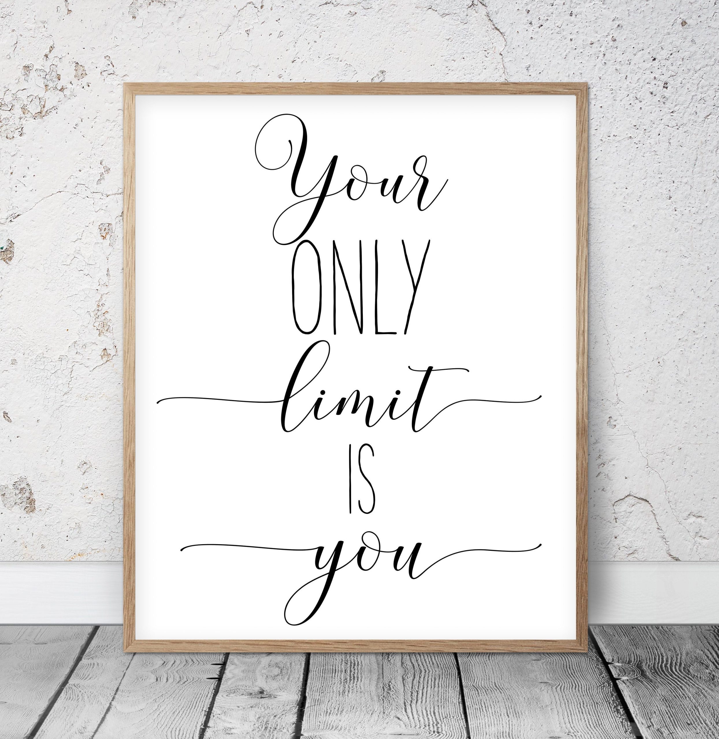 Your Only Limit Is You, Nursery Print Wall Art, Nursery Decor, Kids Room Decor