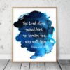 The Lord Alone Guided Him, Deuteronomy 32:12, Bible Verse Printable, Bible Quotes, Nursery Decor