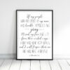 2 Chronicles 7:14 If My People Who Are Called By My Name, Bible Verse Printable Wall Art, Christian Gifts, Nursery Bible Quotes, Scripture