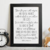 Strive For Piece For Everyone, Hebrews 12:14, Bible Verse Printable Wall Art,Nursery Bible Quotes