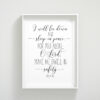 I Will Lie Down And Sleep In Piece, Psalm 4:8, Bible Verse Printable Wall Art,Nursery Bible Quotes