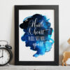 Hustle and Heart Will Set You Apart, Inspirational Quotes, Motivation Wall Art