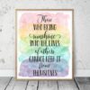 Those Who Bring Sunshine Into The Lives, Nursery Print , Inspirational Quotes