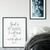 God Is My Salvation I Will Trust, Isaiah 12:2, Bible Verse Printable Wall Art, Christian Gifts, Kids Decor