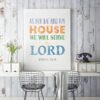 As For Me And My House We Will Serve The Lord, Joshua 24:15, Printable Bible Verse, Nursery Decor
