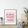 She Believed She Could So She Did,Girl Quotes Room Decor