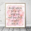 Accept What Is Let Go Of What Was,Inspirational Quotes,Nursery Print Wall Art