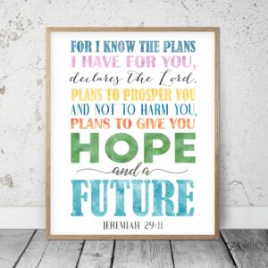For I Know The Plans I Have For You To Give You Hope And a Future, Jeremiah 29:11