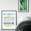 Wear Love Never Be Without It, Colossians 3:14, Printable Bible Verse Wall Art, Nursery Decor
