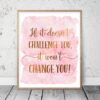 If It Doesn't Challenge You, Nursery Printable Decor,Motivational Wall Art