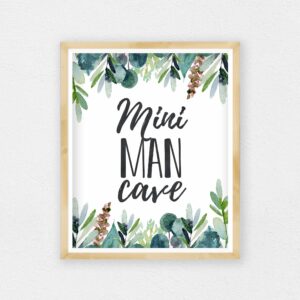 Mini Man Cave, Boys Nursery Prints, Eucalyptus Nursery Decor Room Wall Art