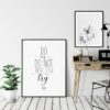 Do Or Do Not There Is No Try, Nursery Prints,Room Decor, Inspirational Quotes