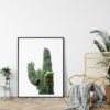 Cactus Print, Mexican Wall Decor, Mint Green Decor, Saguaro Cactus,Home Decor