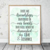 Friendships Imprinted In Our Hearts,Nursery Print Wall Art,Inspirational Quotes