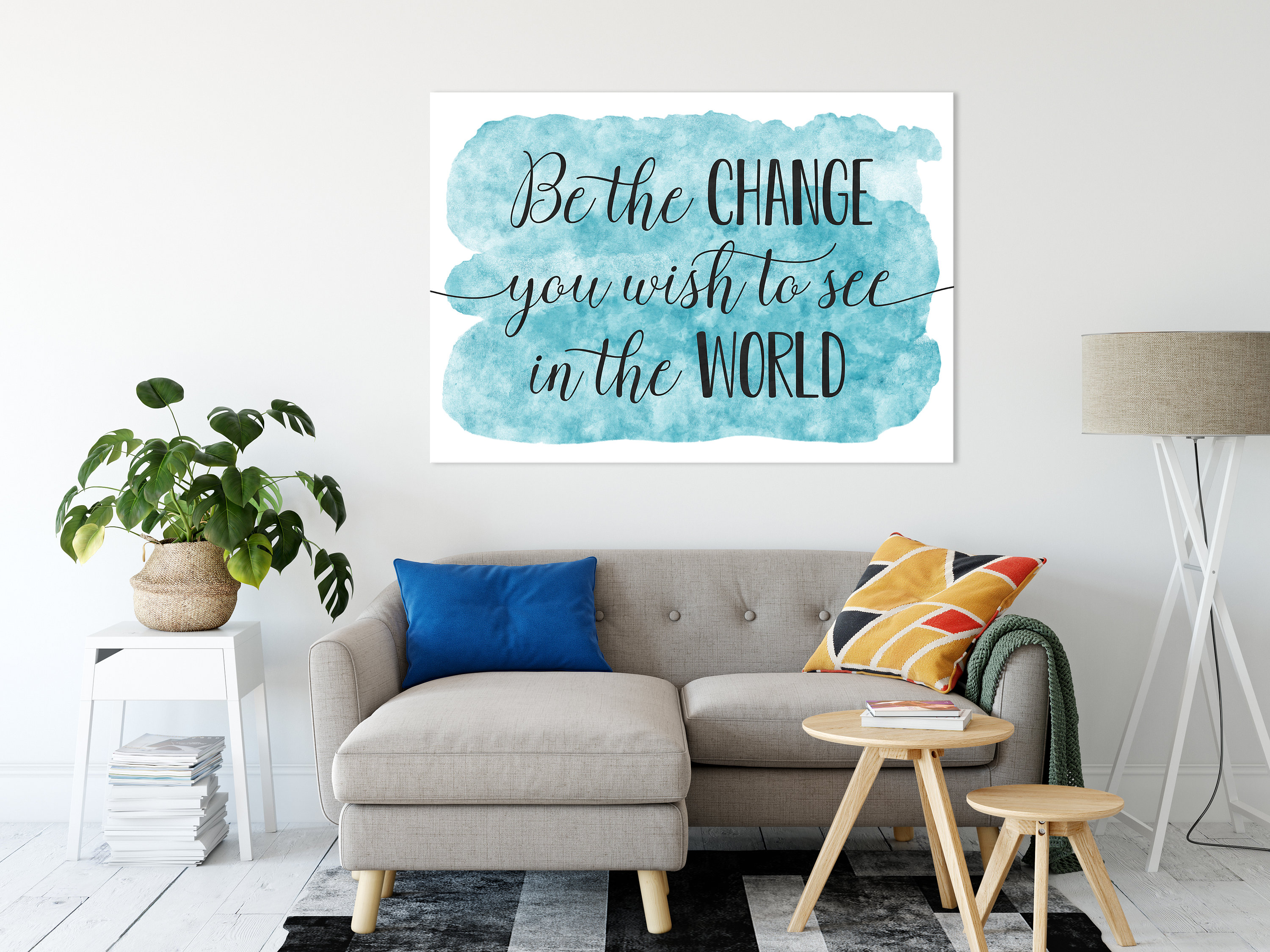 Be The Change You Wish To See In The World, Mahatma Gandhi Quotes,Wall Art