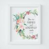 You Are Fearfully And Wonderfully Made, Psalm 139:14,Nursery Bible Verse Print