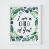I Am A Child Of God,Boys Nursery Print,Eucalyptus Nursery Decor,Room Wall Art