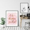 Oh The Places You'll Go, Nursery Printable Wall Art, Motivational Quotes Print