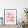 Oh The Places You'll Go, Nursery Printable Wall Art, Motivational Quotes Print