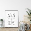 Girls Don't Dress For Boys, Feminist Printable Wall Art, Girl Quotes Room Decor