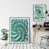 Agave Print, Mint Green Nursery Decor, Kitchen Print Wall Art, Home Decor Art