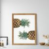 Modern Pretty Pineapple Art Print, Kitchen Printable Wall Art, Home Decor Print
